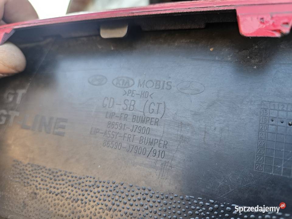 KIA CEED III 3 GT LINE SPOILER HOKEJ ZDERZAKA Międzychód