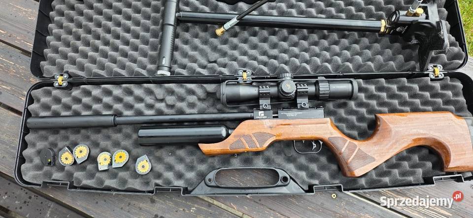 Zestaw Wiatrówka PCP Reximex LyraK 45mm Luneta Nekla