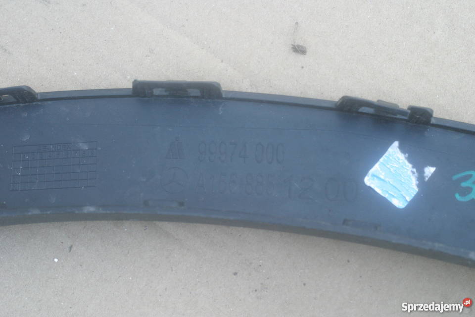 MERCEDES GLA LISTWA NAKŁADKA BŁOTNIKA PRAWY TYŁ lubuskie