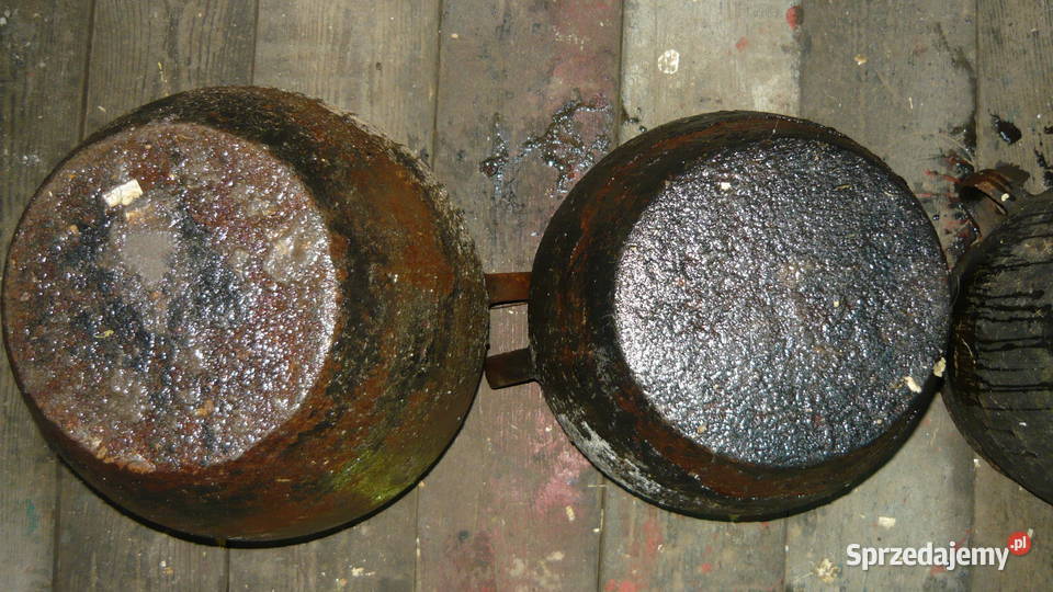 Stary żeliwny garnek żeliwny sagan garnki żeliwn Pozostałe Sokółka