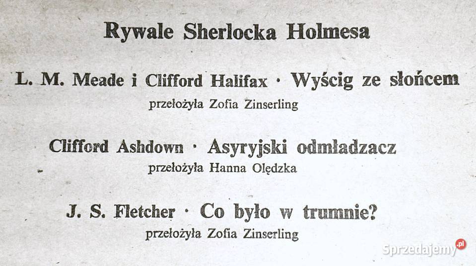 Rywale Sherlocka Holmesa 12 Praca zbiorowa miękka Chełm