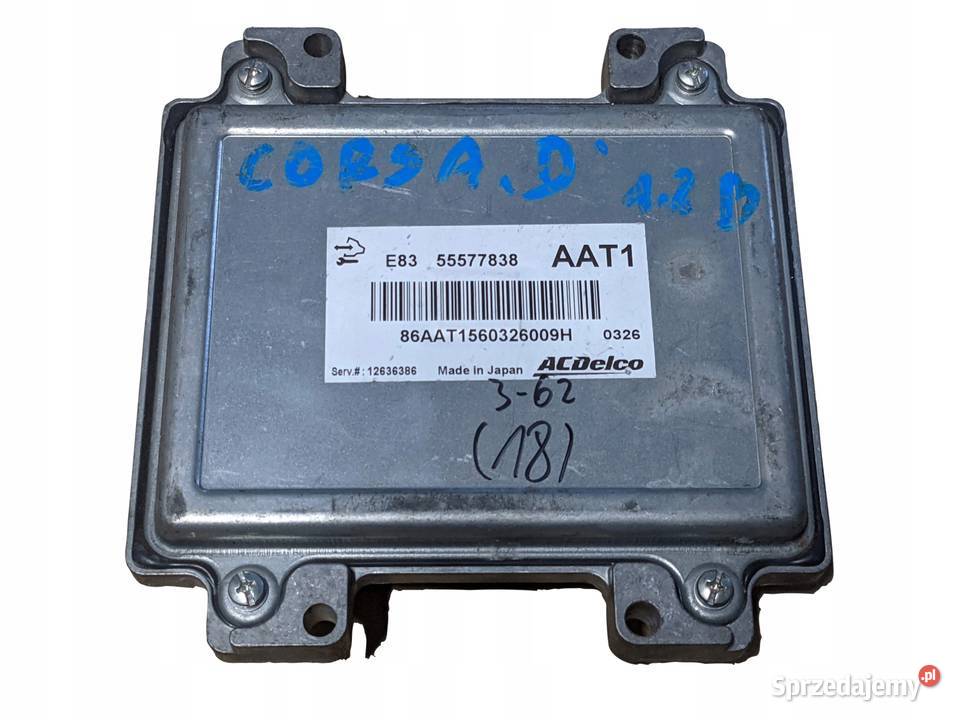 OPEL CORSA D STEROWNIK SILNIKA 55577838 AAT1 Komputery Przemęt