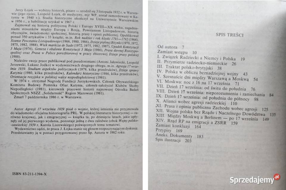 Agresja 17 września 1939 Studium aspektów ISBN 9788320057218 Kielce