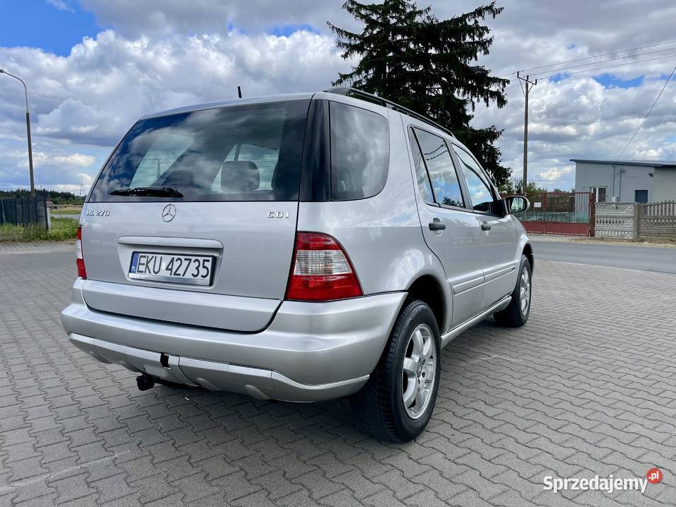 ŁADNY MERCEDES BENZ ML 27 CDI 163 HAK ALU Rok produkcji 2003
