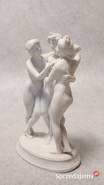 Porcelanowa Figurka Trzy Gracje Rzymskie Boginie Jawor