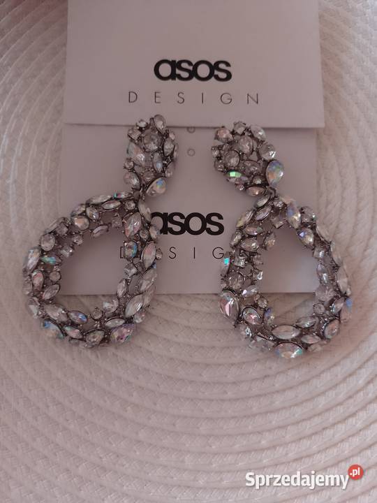 ASOS Długie Bogato zdobione kolczyki ślubne z Kraków