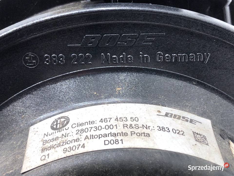 GŁOŚNIK ALFA GT 46745350 Hatchback 0310 AUDIO podkarpackie