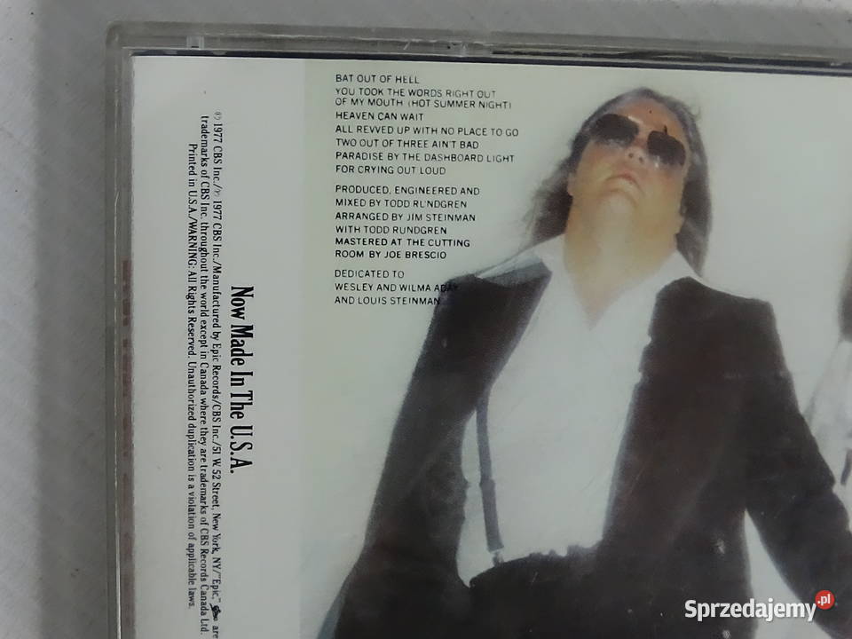 MEAT LOAF Bat Out Of Hell Kultowe wydanie USA CD Płyty i kasety Biłgoraj