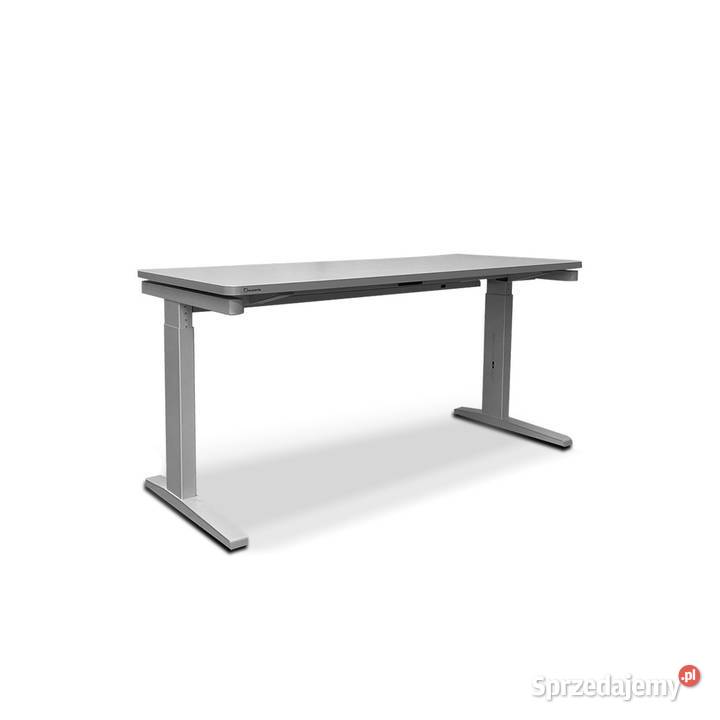 Biurko regulowane Neudoerfler Flux M szare Biuro Biuro Kraków