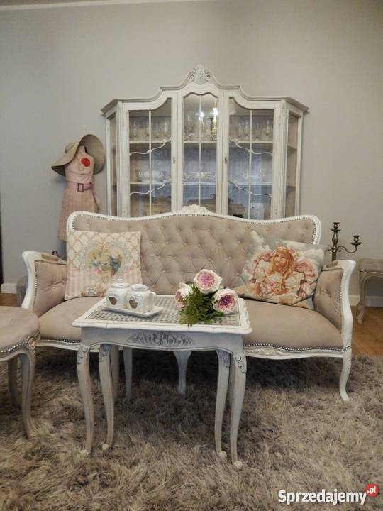 Sofa pałacowa ludwik shabby dolnośląskie sprzedam