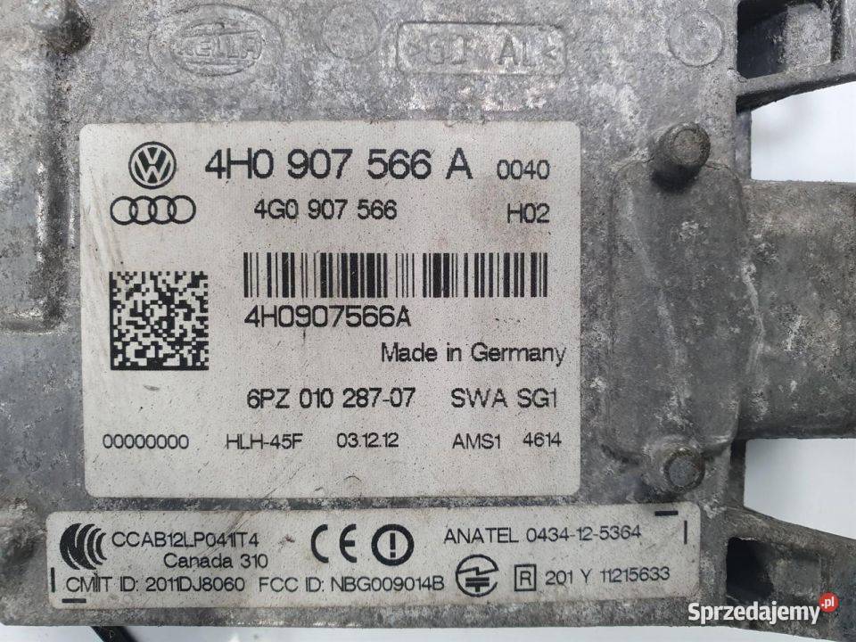 RADAR AUDI S8 D4 4H0907566A A8 Lipno sprzedam