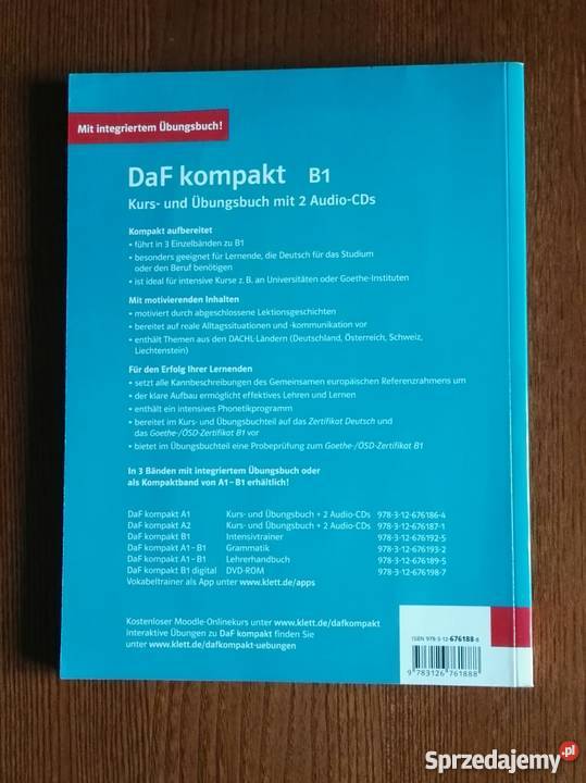 DaF Kompakt B1 Kurs- Und Ubungsbuch Mit 2 Audio-CDs Kraków - Sprzedajemy.pl