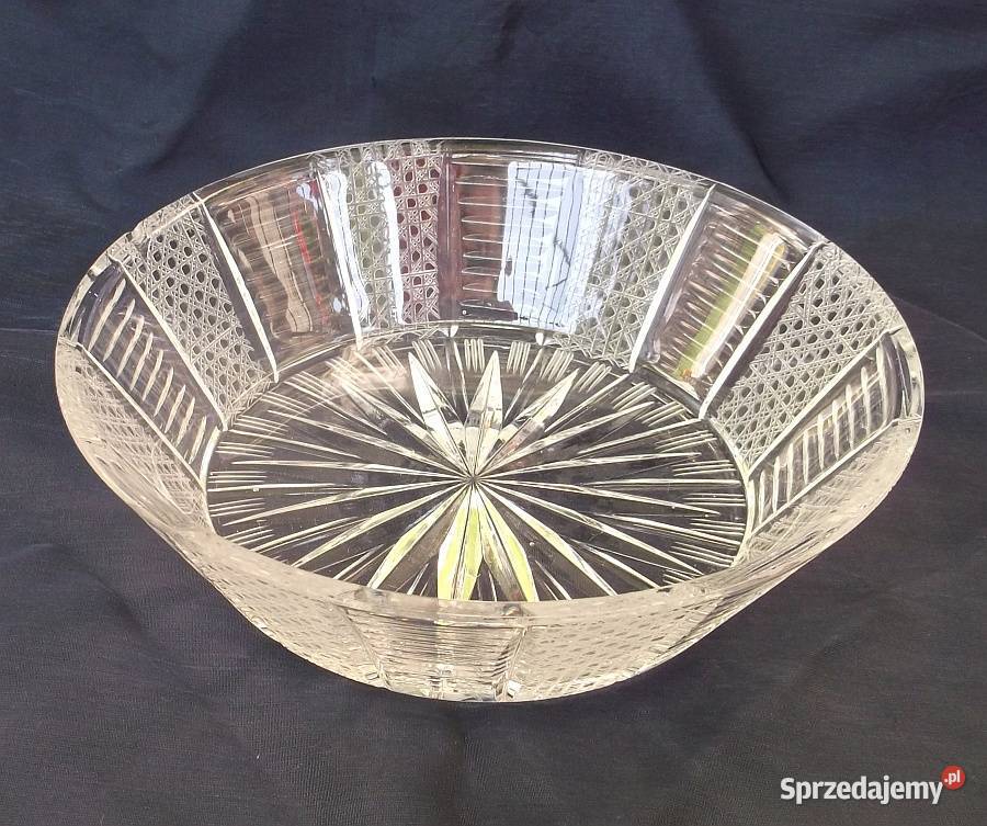 misa kryształowa oryginalny wzór czasy PRL Suwałki sprzedam