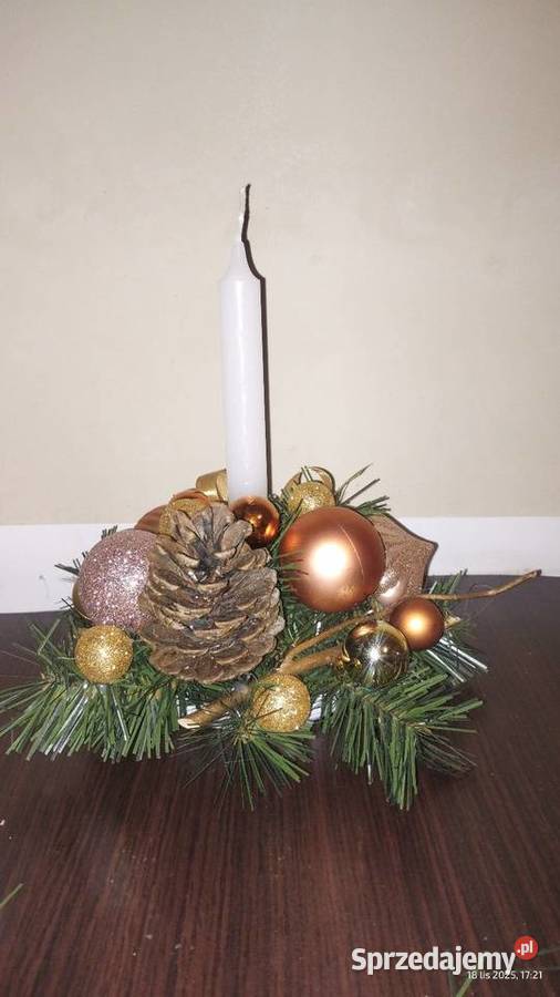 Stroik świąteczny na stół okrągły 20 Sokołowice