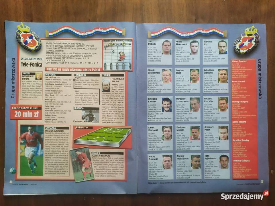 Skarb kibica I II liga polska wiosna 2002 Łódź