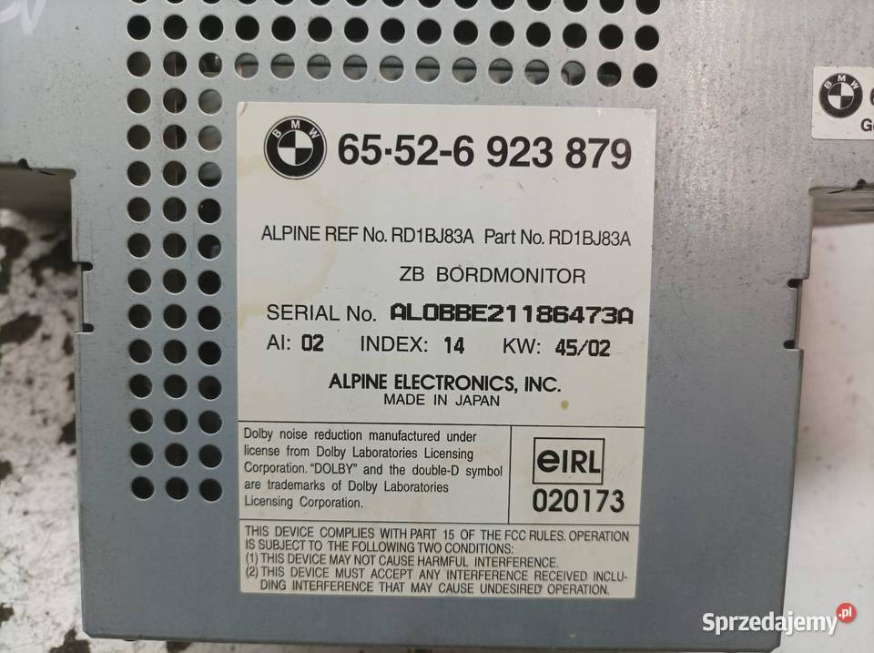 RADIO 6923879 Bmw Seria 5 IV 19952003 E39