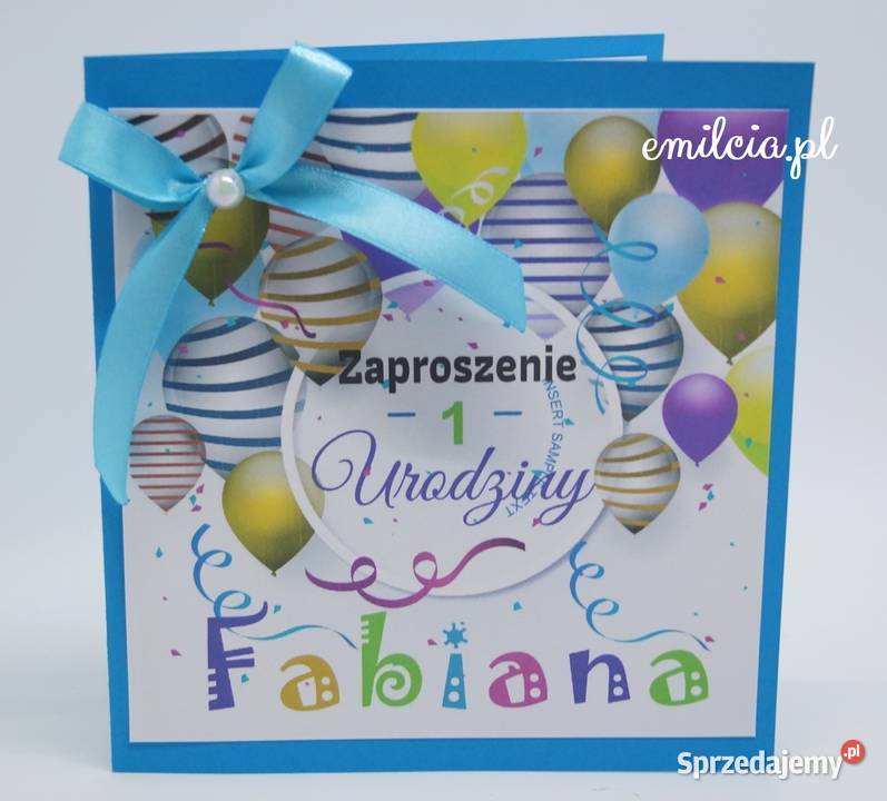 Zaproszenie z okazji 1 urodzin Roczku FB Pozostałe Zielona Góra