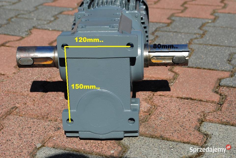 Motoreduktor kątowy 22kw 21obrmin KEB