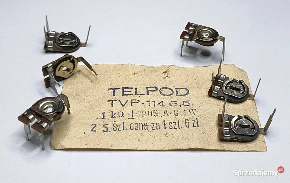 Potencjometr montażowy 1k TVP114 Unitra TELPOD pomorskie Gdańsk