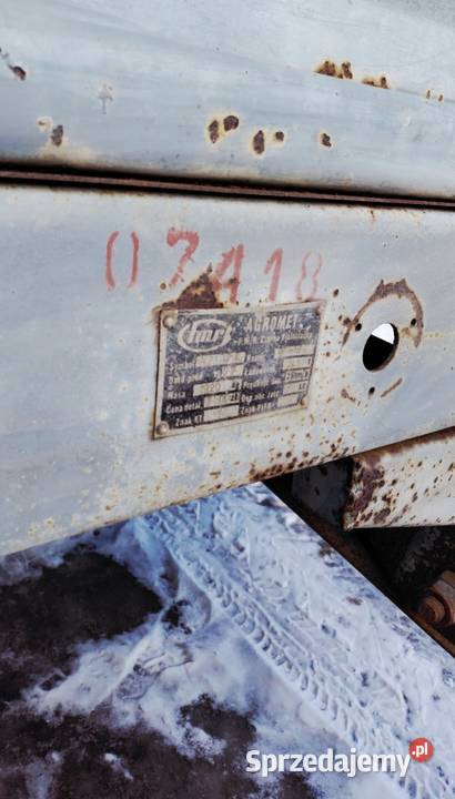 Rozrzutnik obornika jednoosiowy czarna Księżpol