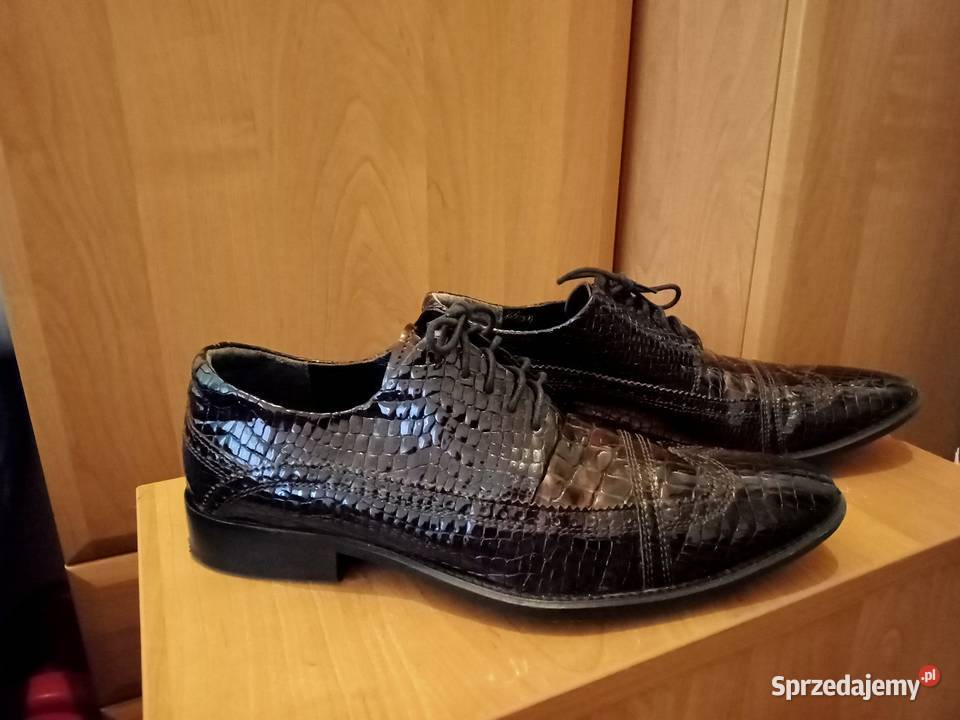 Półbuty włoskie skórzanelakierowane inna Łódź