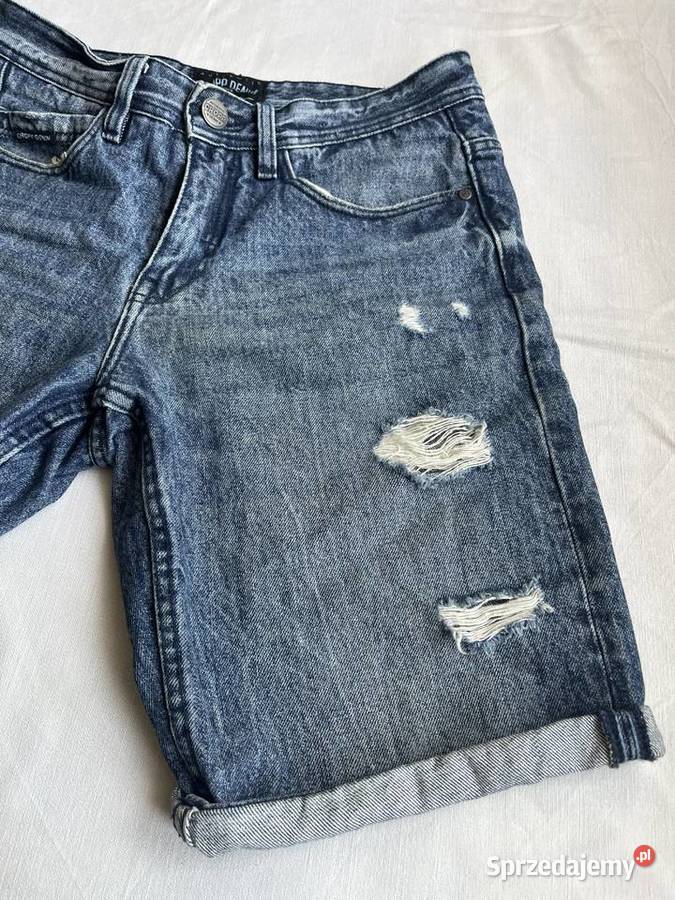 Męskie spodenki jeansowe CROPP krótkie rozmiar W mazowieckie Sochaczew