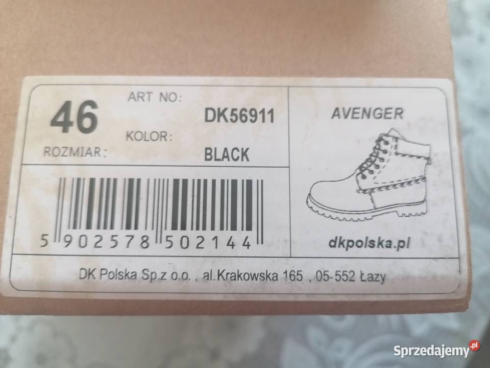 Buty trekkingowe DK trapery SKÓRA rozmiar 46 Trekkingowe Łódź sprzedam