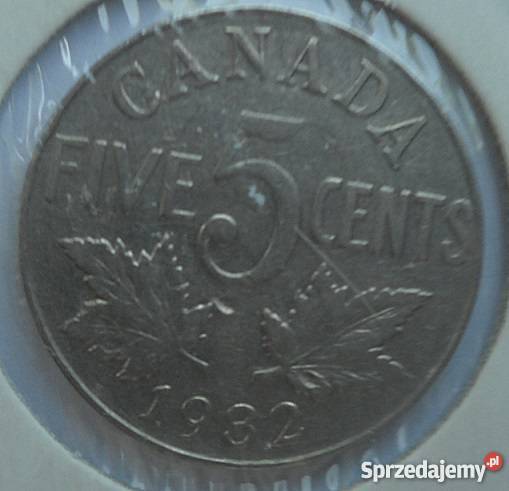 KANADA5 CENTS1932 rJERZY VNIKIELW HOLDERZE Legionowo sprzedam