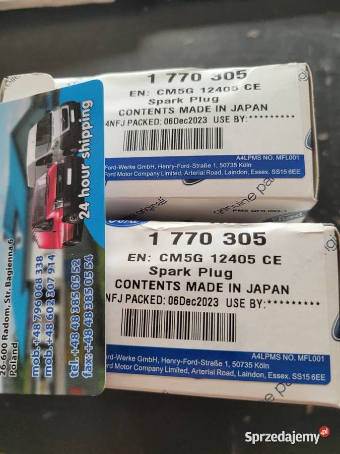 Świeca Ford 10 ECOBOOST 1770305 5G12405CE Radom