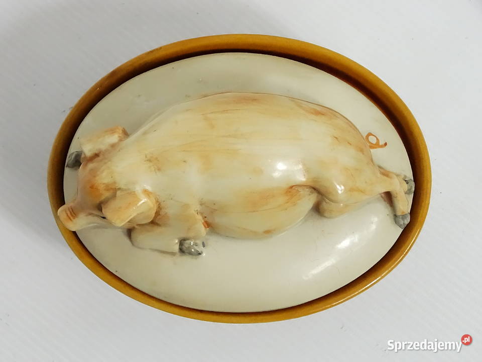 Stylowe ceramiczne puzderko pojemnik z pokrywką Biłgoraj sprzedam