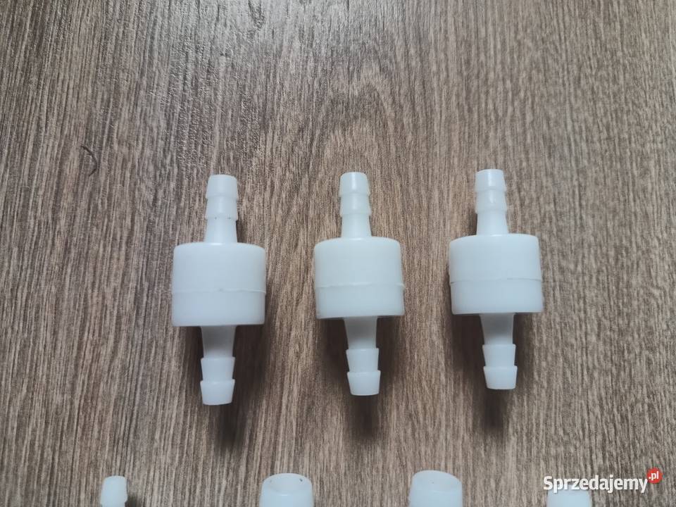 Zawór zwrotny plastik zestaw 7 sztuk na wężyk Tczew