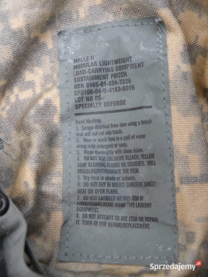 Plecak Rifleman Us Army molle II UCP 2 sprzedam