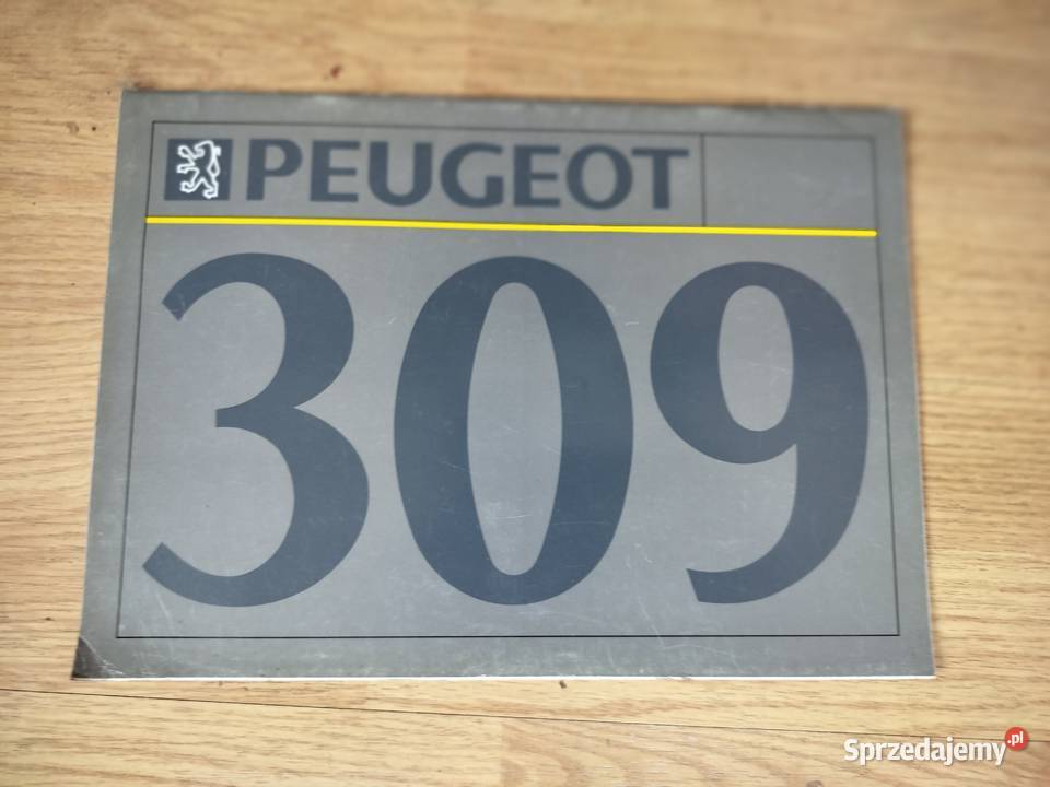 Pegout 309 1989 92r folder reklamowy Kęty