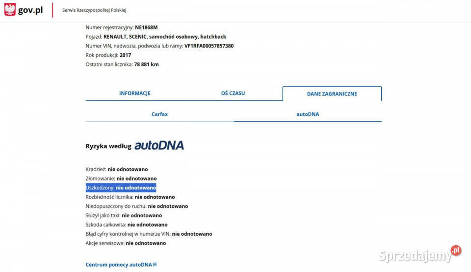 Renault Scenic Diesel Moc 160 Automat Bogata nieuszkodzony Scenic Elbląg