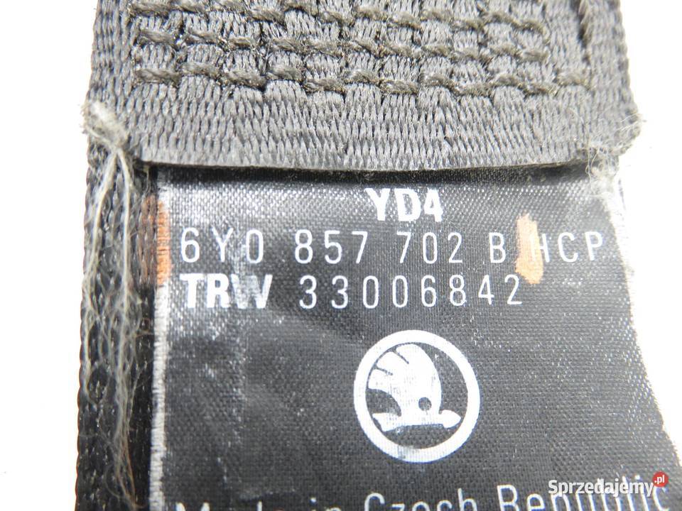 PAS PRAWY PRZEDNI SKODA FABIA I SEDAN 6Y0857702B