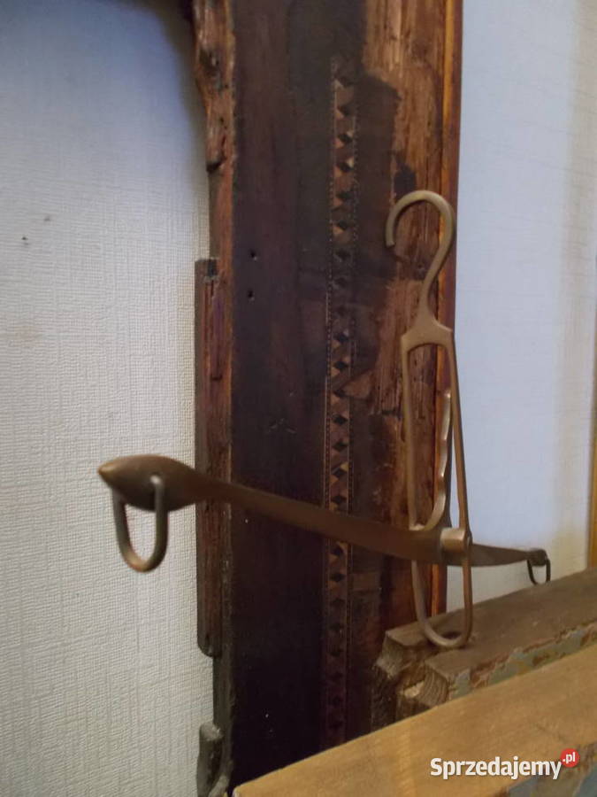 Stary Miedziowany WieszakEfektowna Grubość i Pozostałe Antyki, Sztuka, Kolekcje Szczecin