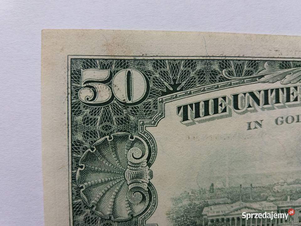 Banknot 50 dolarów USA 1990 Zawiercie