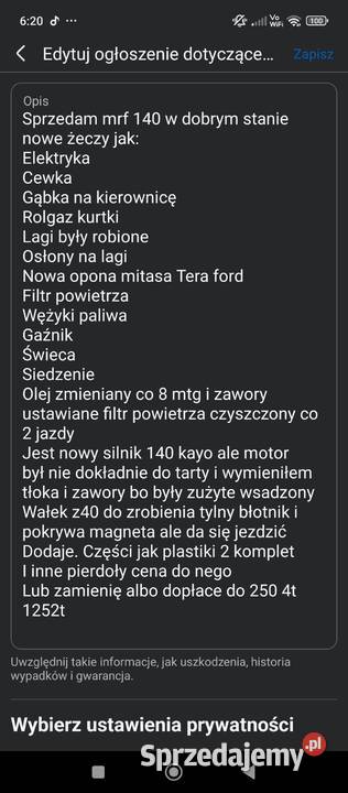 Mrf ycf kayo rfz 111km Tęgoborze