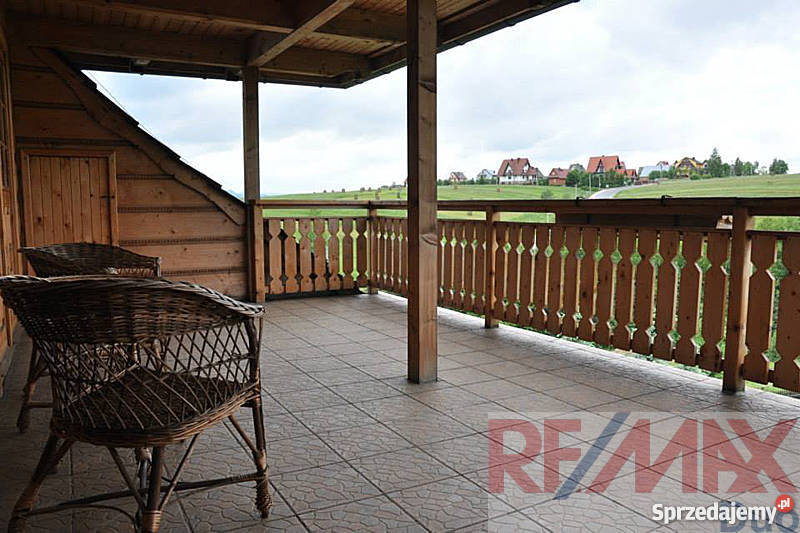 Piękny dom z bali Jeziorem Czorsztyńskim Mizerna