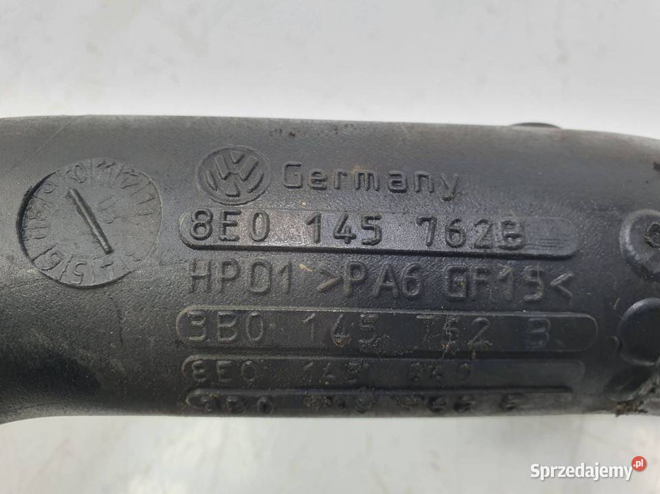 PRZEWÓD RURA DOLOT AUDI A4 B6 8E0145762B Lipno