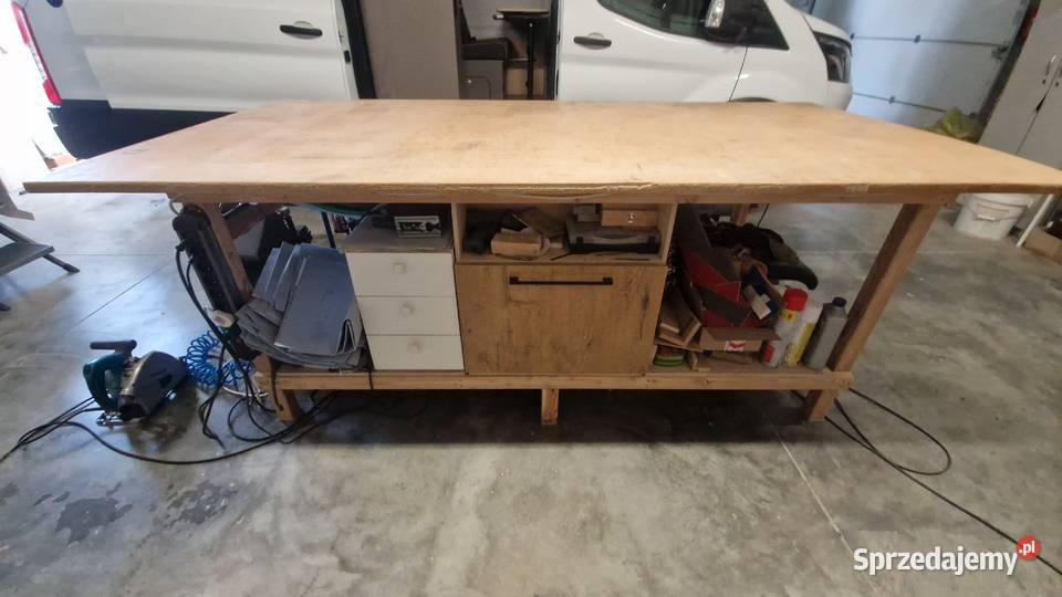 stół stolarski warsztatowy 250x125 drewno Rzeszów sprzedam