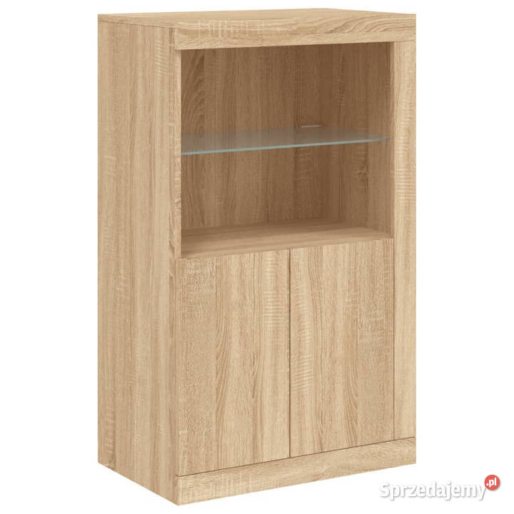 Szafka z oświetleniem LED dąb sonoma 202x37x100 mazowieckie Warszawa