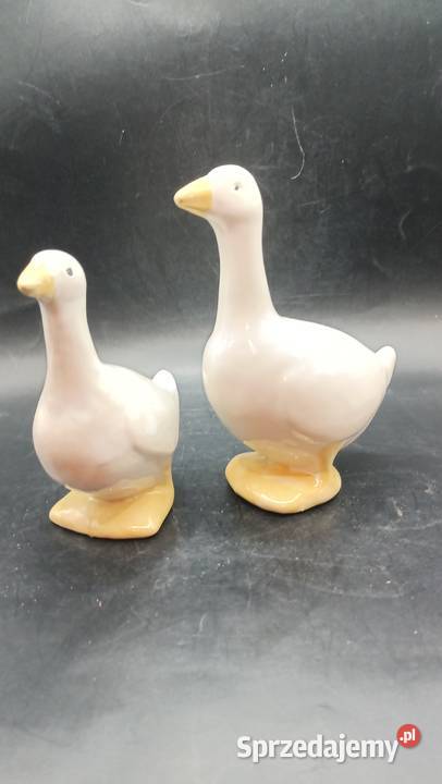 Para ptaki ceramiczne gęsi Szwecja lubelskie Zamość