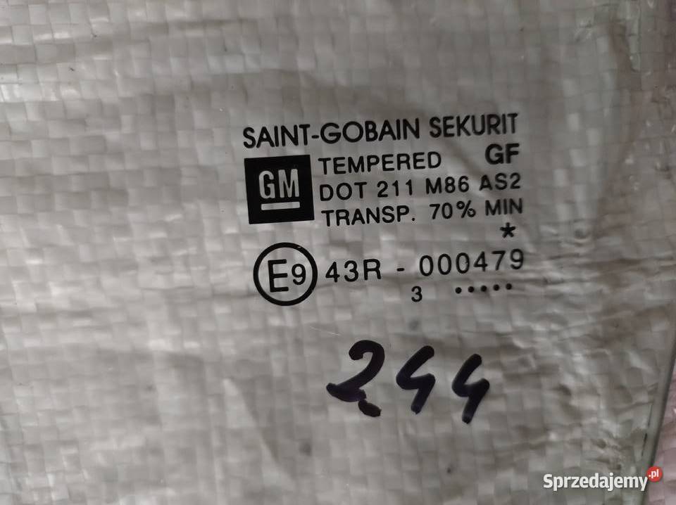 Szyba drzwi tylna lewa i prawa Opel corsa C 5 D Zahajki-Kolonia sprzedam