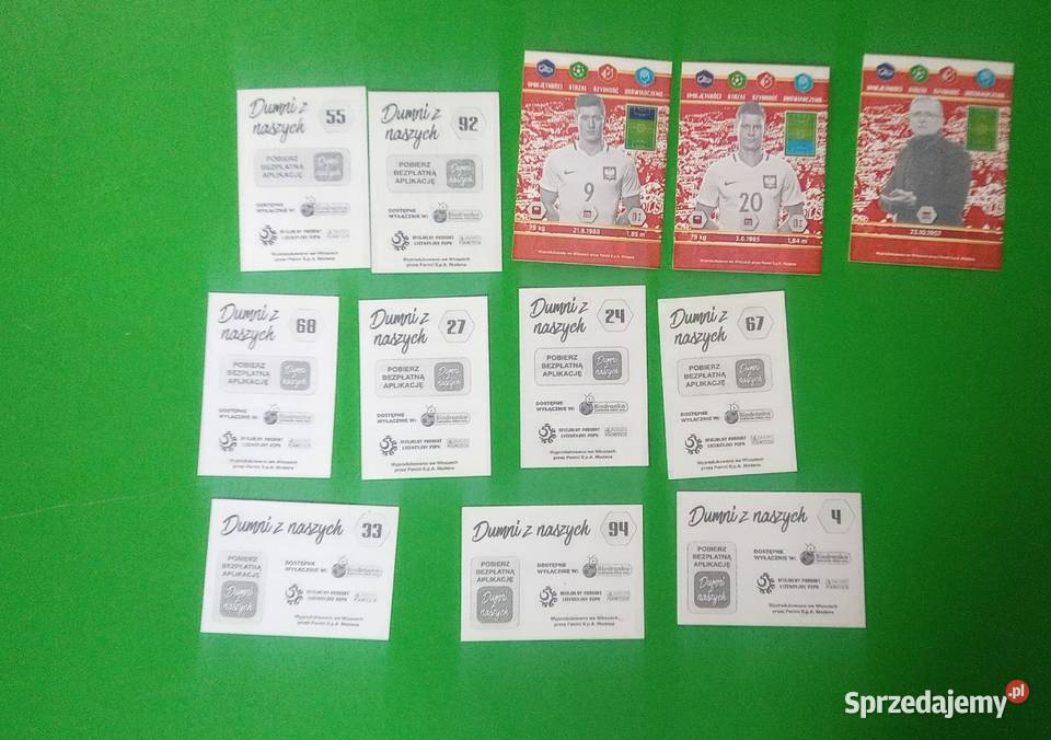 Karteczki z piłkarzami Warszawa sprzedam