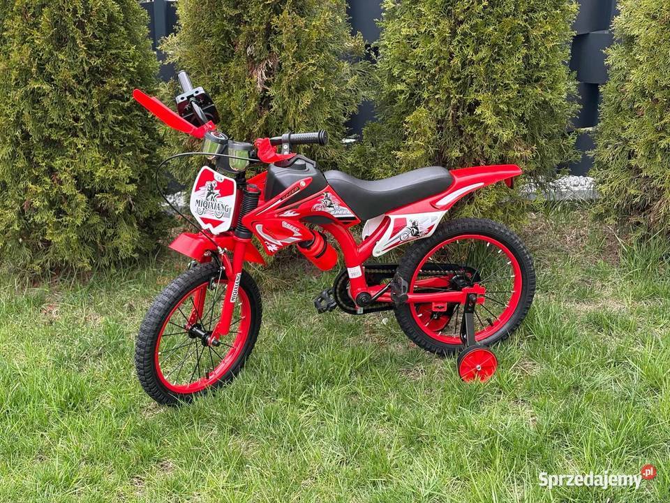 449 Rower 16 cross czerwony Zabrze