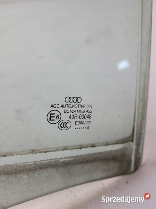 SZYBA BOCZNA DRZWI PRAWY TYŁ AUDI Q5 8R 2010R śląskie Przystajń sprzedam