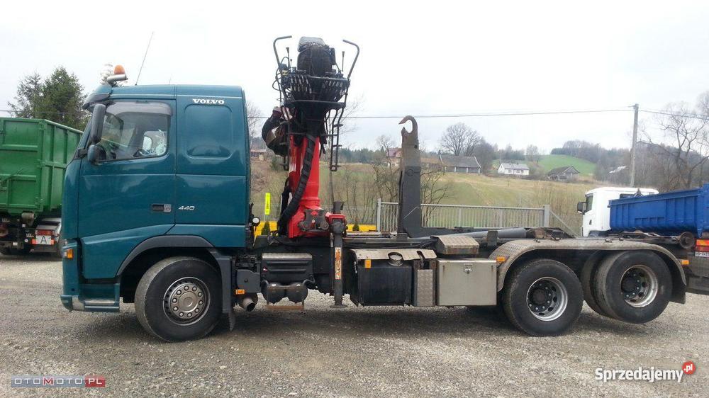 hakowiec volvo z dźwigiem Epsilon do złomu TARNÓ Tarnów