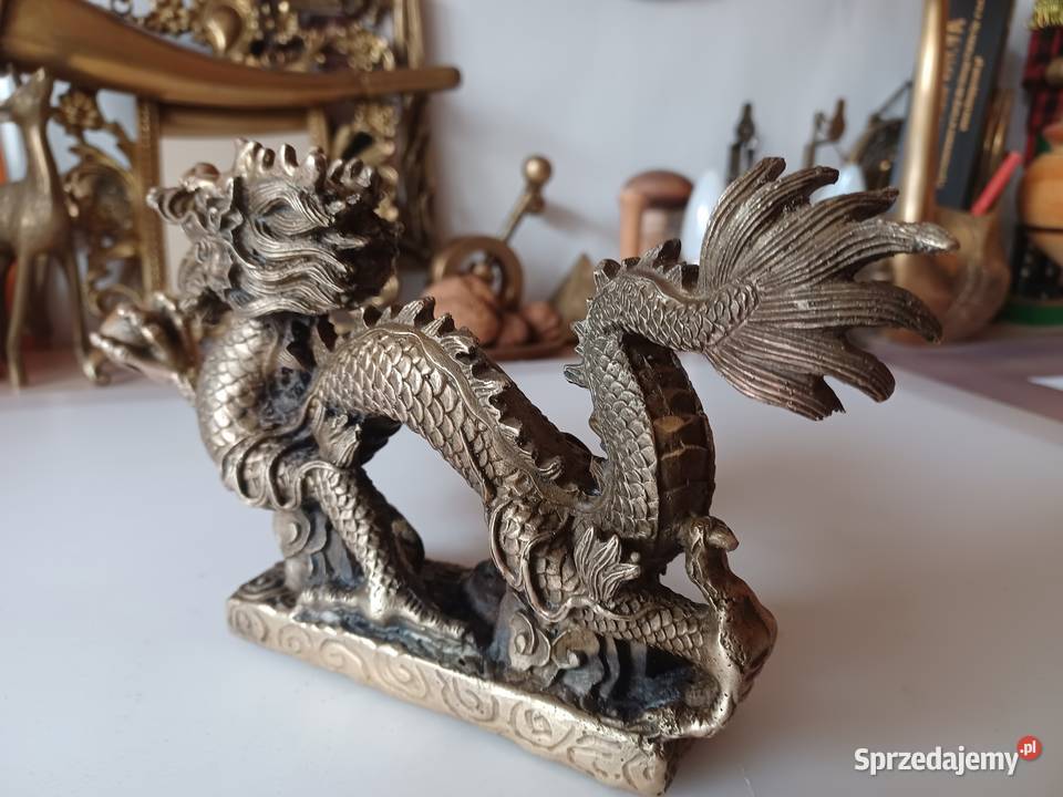Stara figura smoka z brązu Poznań sprzedam