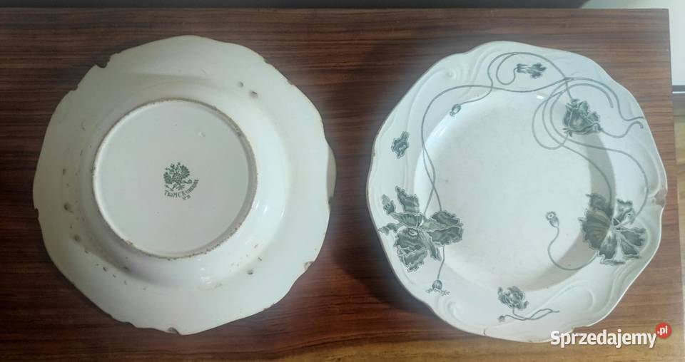 Kuzniecow 2 fajansowe talerze Porcelana i szkło Radom